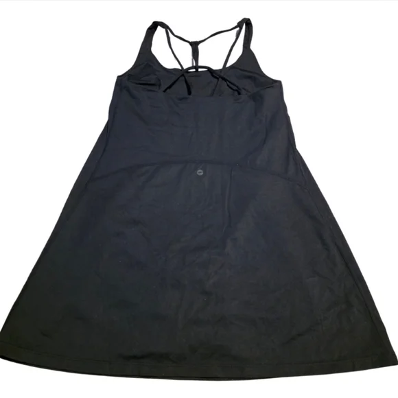 Avia Black Tennis Dress Built In Shorts Strappy Back Athleisure Size M - Picture 3 of 4
